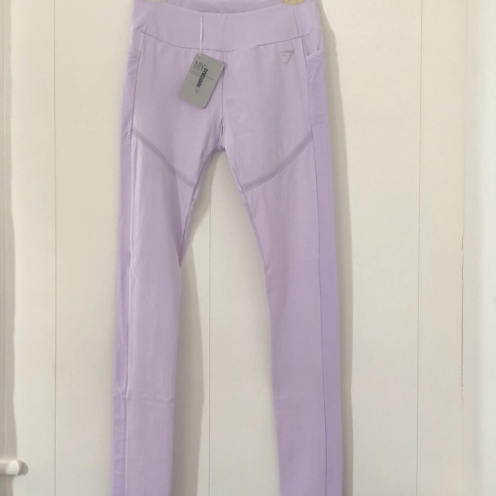 Gymshark mesh lilac leggings NWT